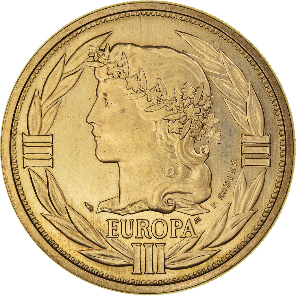 France, Médaille, Ecu Europa, Marianne, Politics, 1993, FDC, Bronze