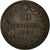 Moneta, Italia, Umberto I, 10 Centesimi, 1893, Birmingham, MB+, Rame, KM:27.1
