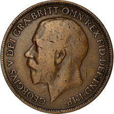 Coin, Great Britain, George V, Penny, 1915, VF(20-25), Bronze, KM:810