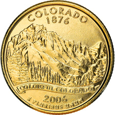 Coin, United States, Colorado, Quarter, 2006, U.S. Mint, Denver, golden, MS(63)