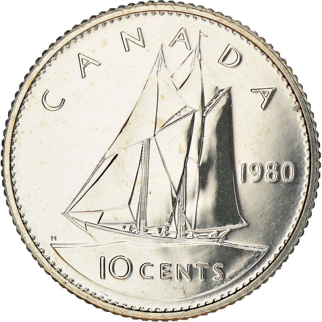 Monnaie, Canada, Elizabeth II, 10 Cents, 1980, Royal Canadian Mint, Ottawa, FDC