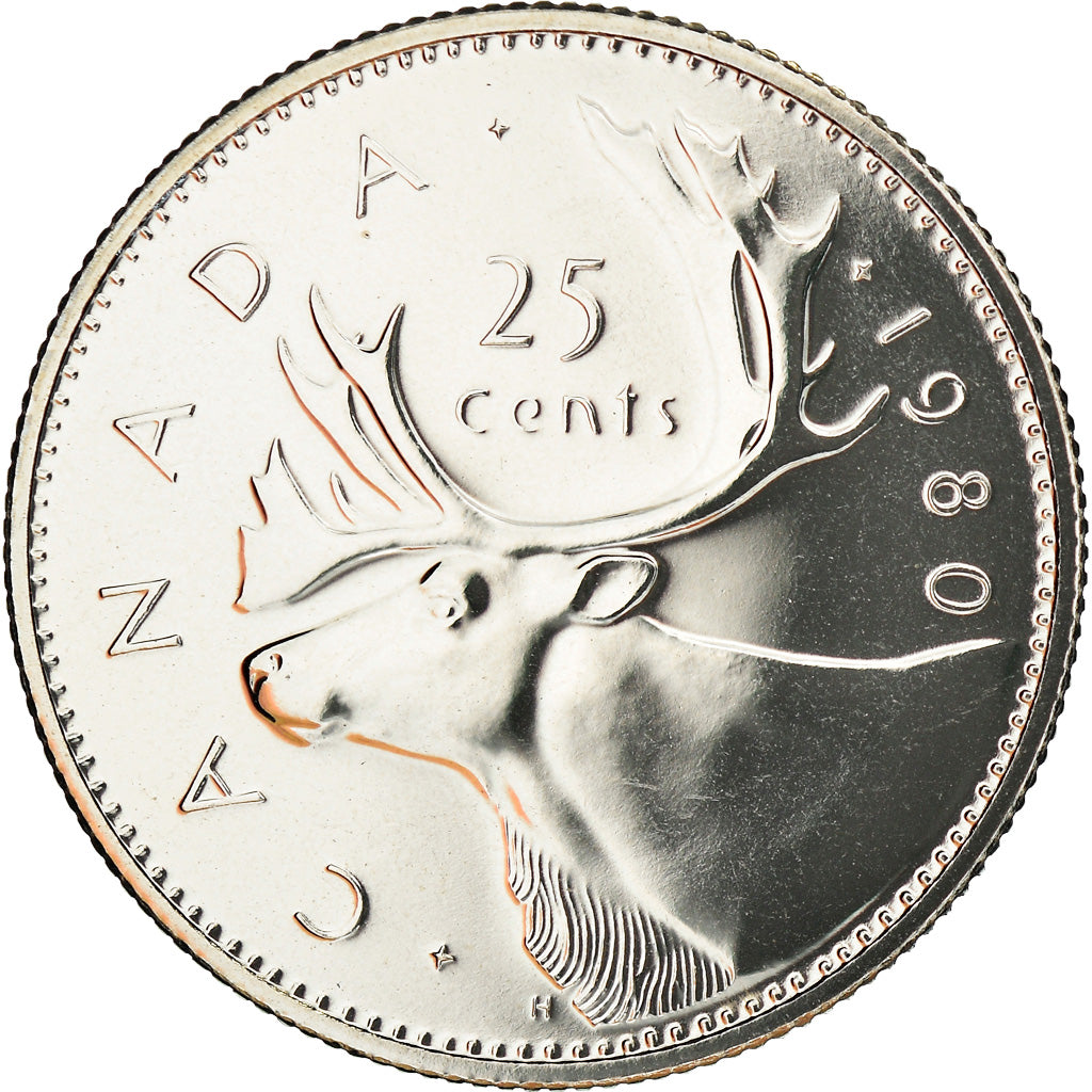 Monnaie, Canada, Elizabeth II, 25 Cents, 1980, Royal Canadian Mint, Ottawa, FDC