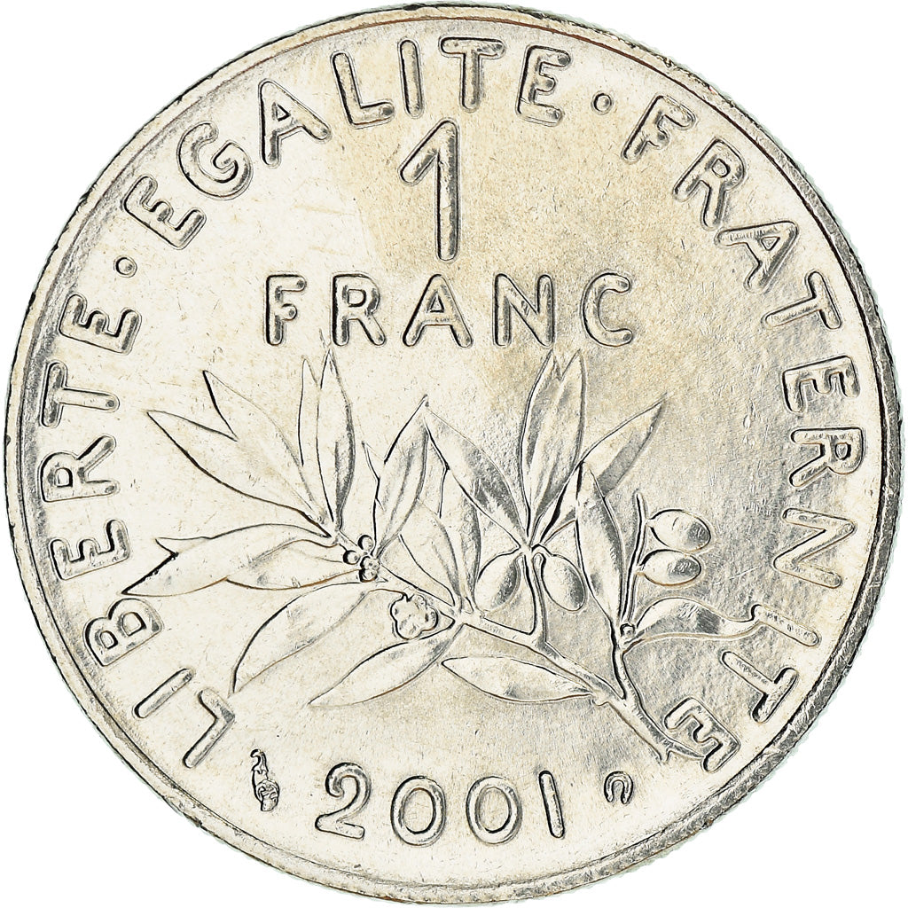 Coin, France, Semeuse, Franc, 2001, Paris, MS(65-70), Nickel, KM:925.2