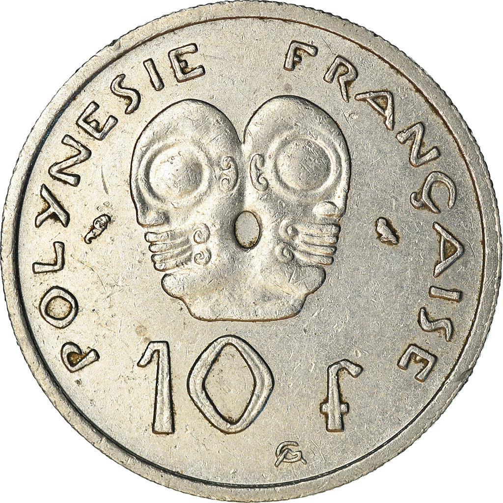 Coin, French Polynesia, 10 Francs, 1967, Paris, AU(55-58), Nickel, KM:5
