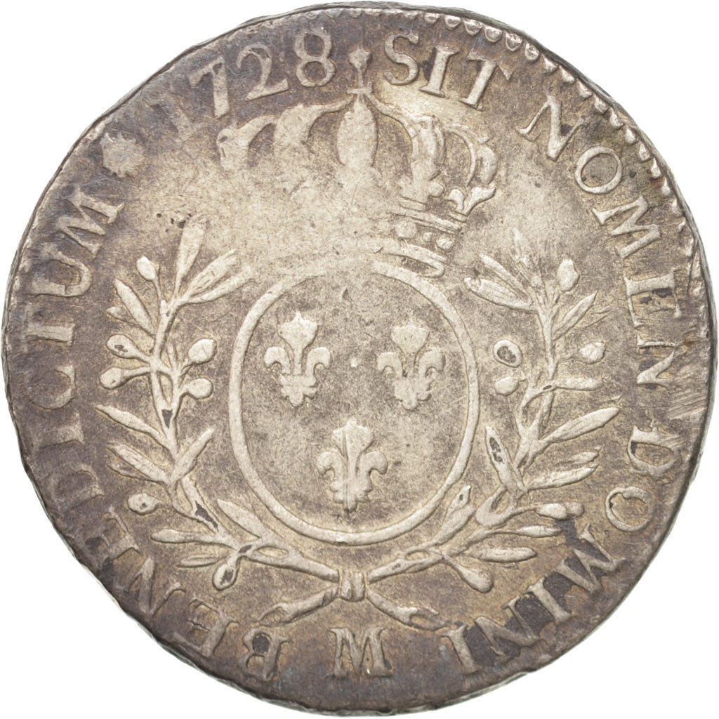 Moneta, Francja, Louis XV, 1/2 Écu aux branches d'olivier, 1/2 ECU, 44 Sols