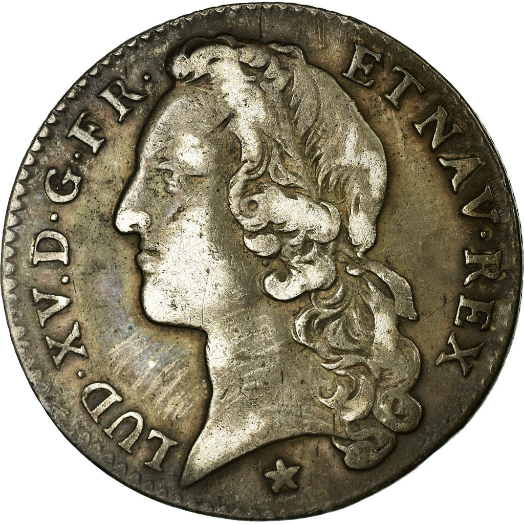 Münze, Frankreich, Louis XV, 1/5 Écu au bandeau, 24 Sols, 1/5 ECU, 1741