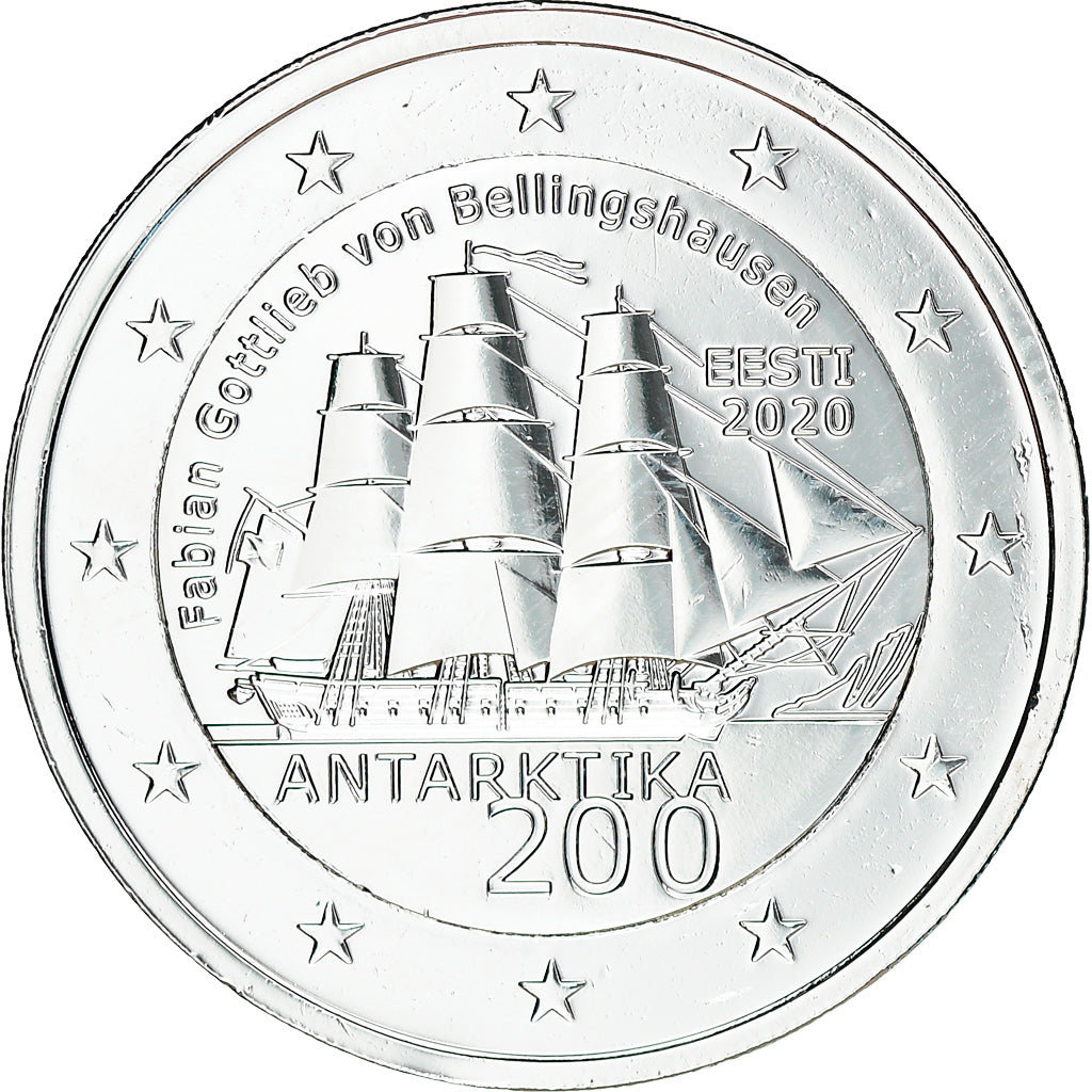 Estonia, 2 Euro, Antarctique, 2020, MS(63), Bi-Metallic, KM:New