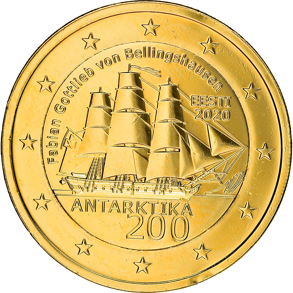 Estonia, 2 Euro, Antarctique, 2020, MS(63), Bi-Metallic, KM:New