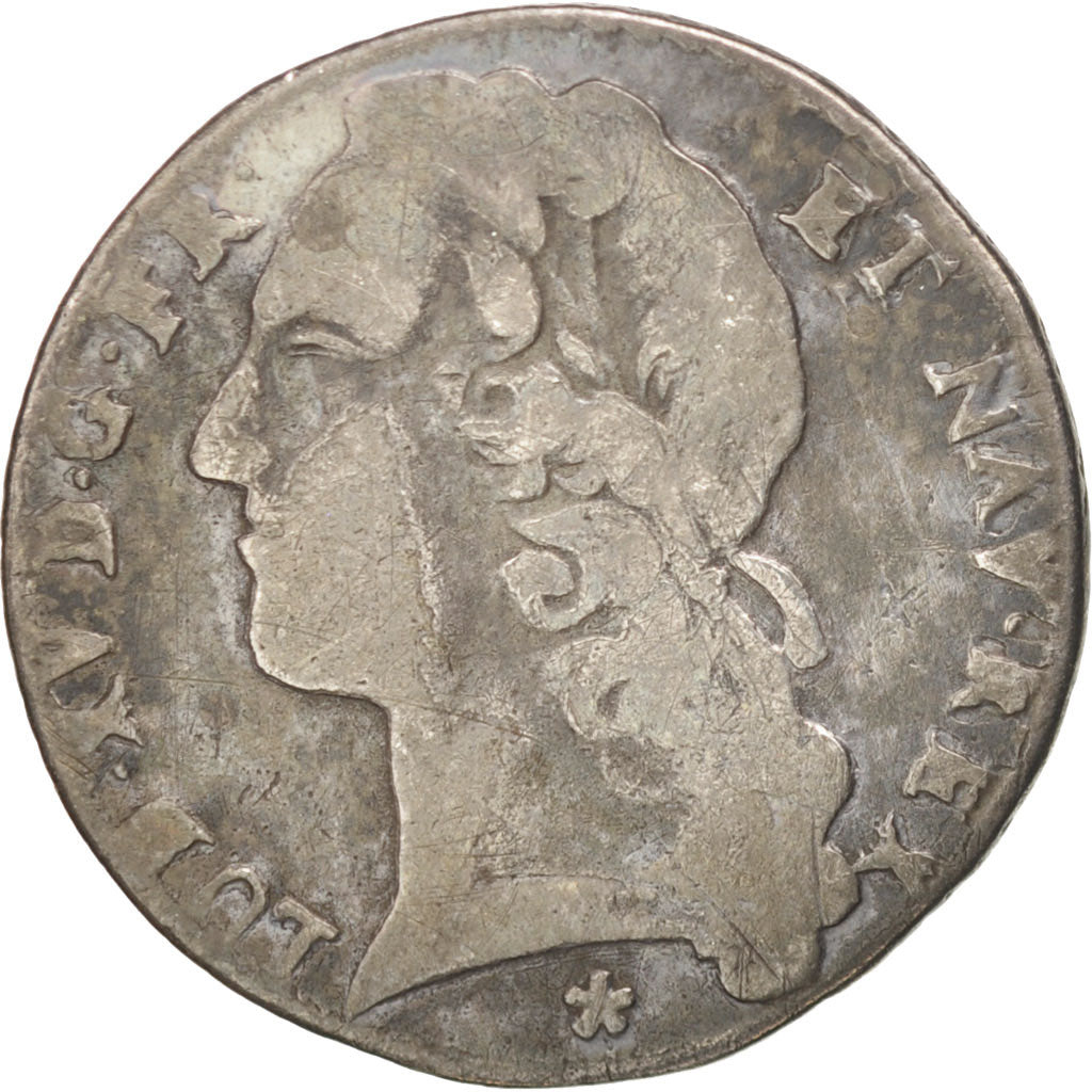 Münze, Frankreich, 1/10 Ecu, 1740, Metz, S, Silber, KM:511.2, Gadoury:292