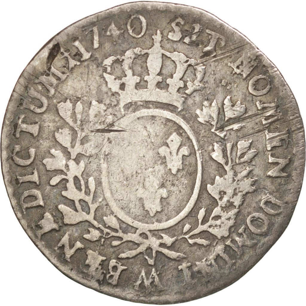 Münze, Frankreich, 1/10 Ecu, 1740, Metz, S, Silber, KM:511.2, Gadoury:292