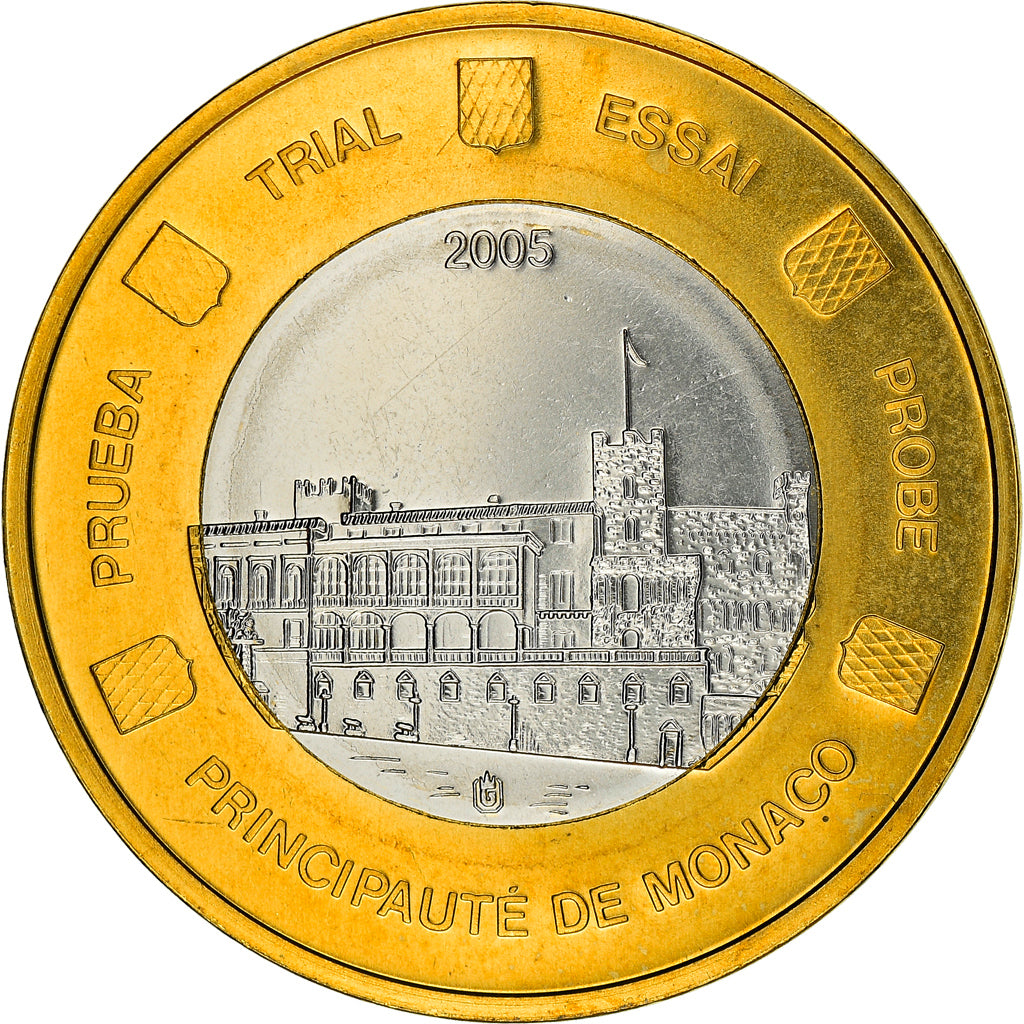 Monaco, medaglia, Essai 1 euro, 2005, SPL+, Bi-metallico