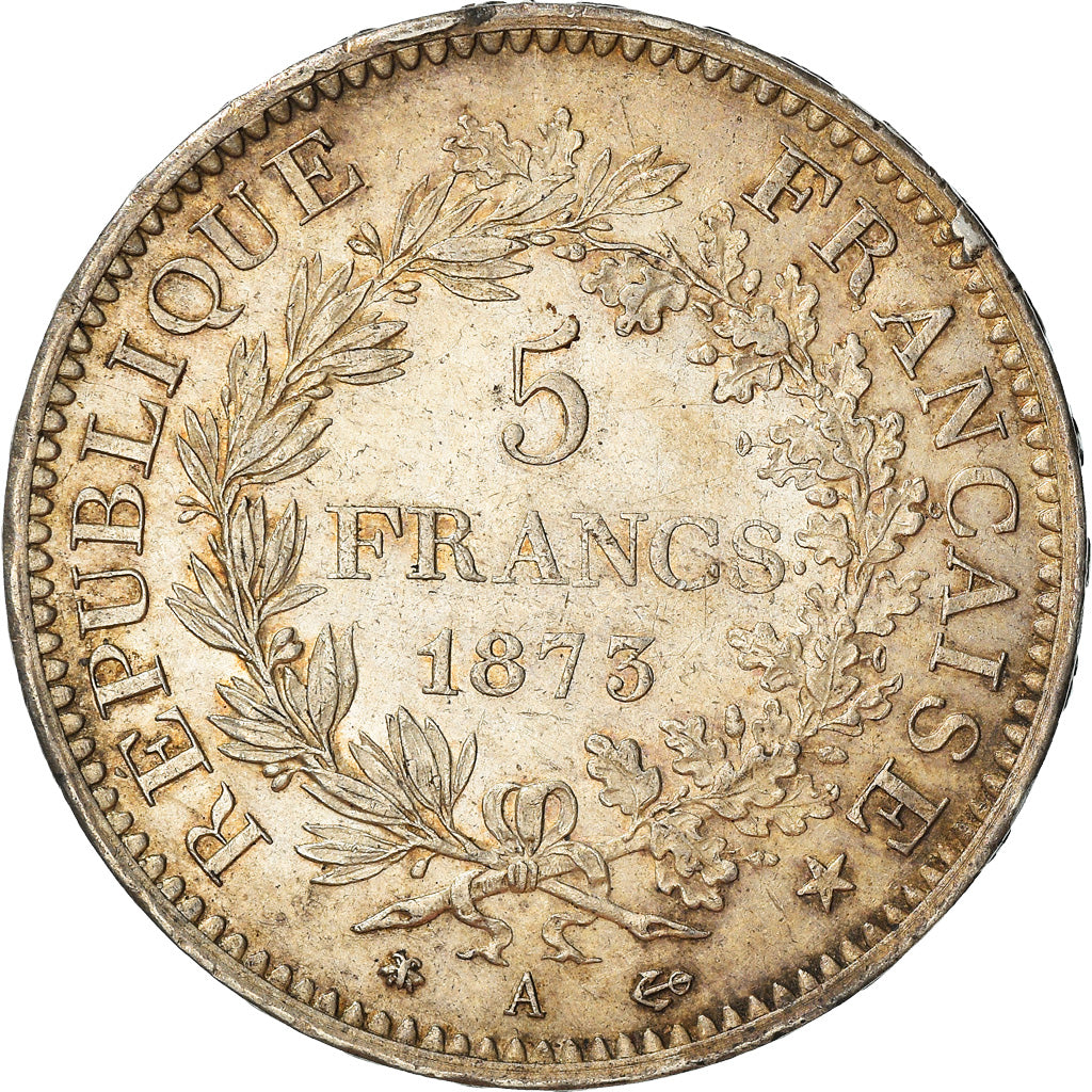 Monnaie, France, Hercule, 5 Francs, 1873, Paris, TB+, Argent, Gadoury:745a