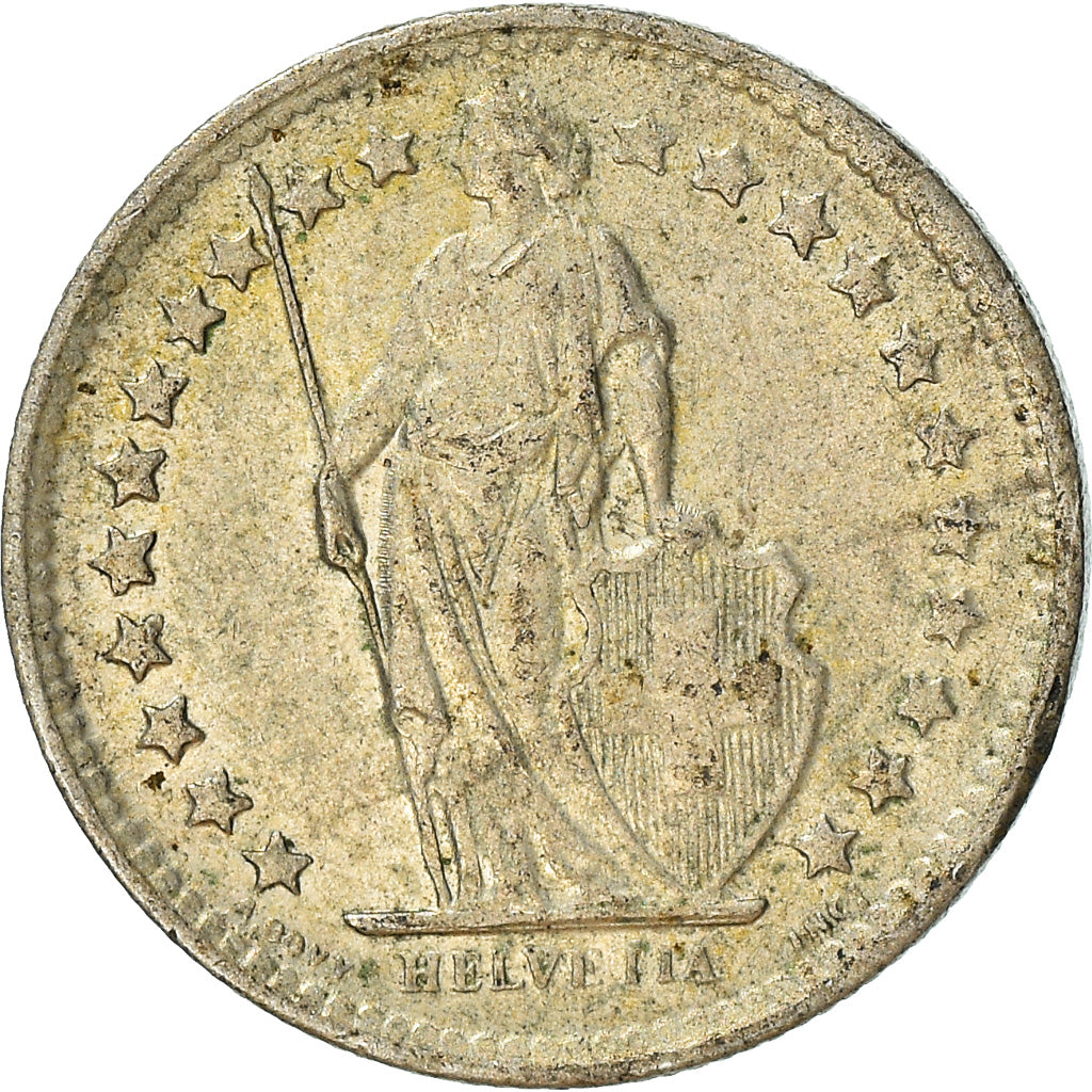Coin, Switzerland, 1/2 Franc, 1961, Bern, AU(50-53), Silver, KM:23
