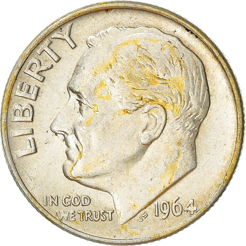 Moneta, Stati Uniti, Roosevelt Dime, Dime, 1964, U.S. Mint, Philadelphia, BB
