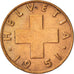 Coin, Switzerland, 2 Rappen, 1951, Bern, EF(40-45), Bronze, KM:47