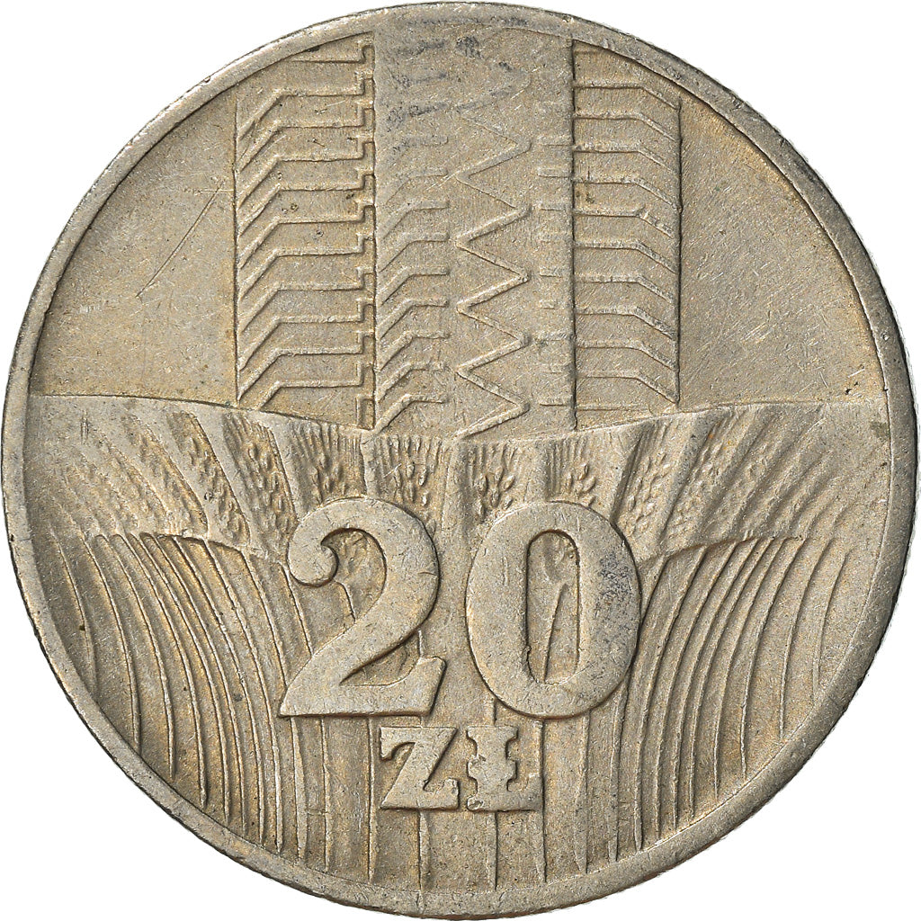 Coin, Poland, 20 Zlotych, 1973, EF(40-45), Copper-nickel, KM:67
