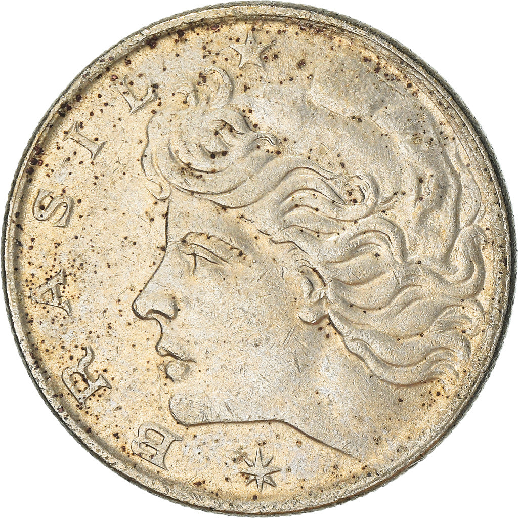 Moneta, Brazylia, 20 Centavos, 1970, AU(50-53), Miedź-Nikiel, KM:579.2
