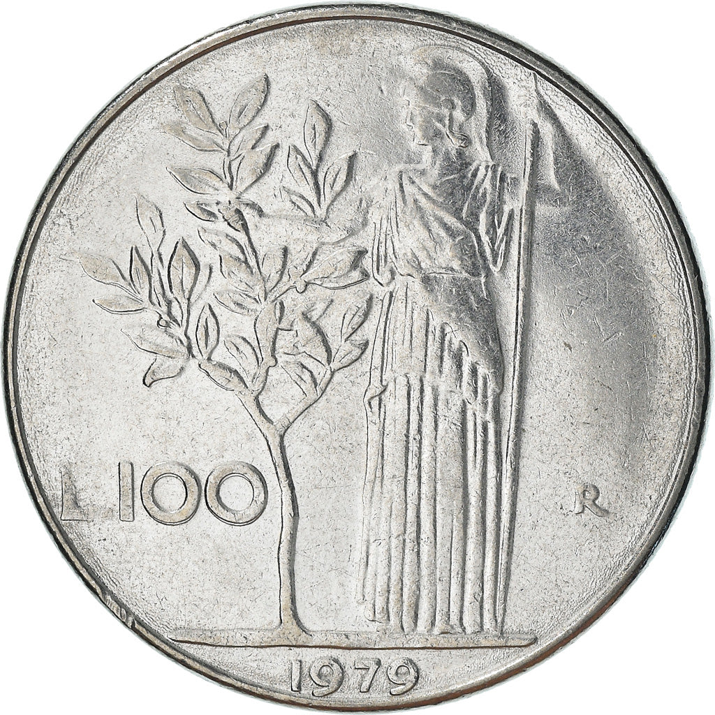 Moneta, Italia, 100 Lire, 1979, Rome, BB, Acciaio inossidabile, KM:96.1