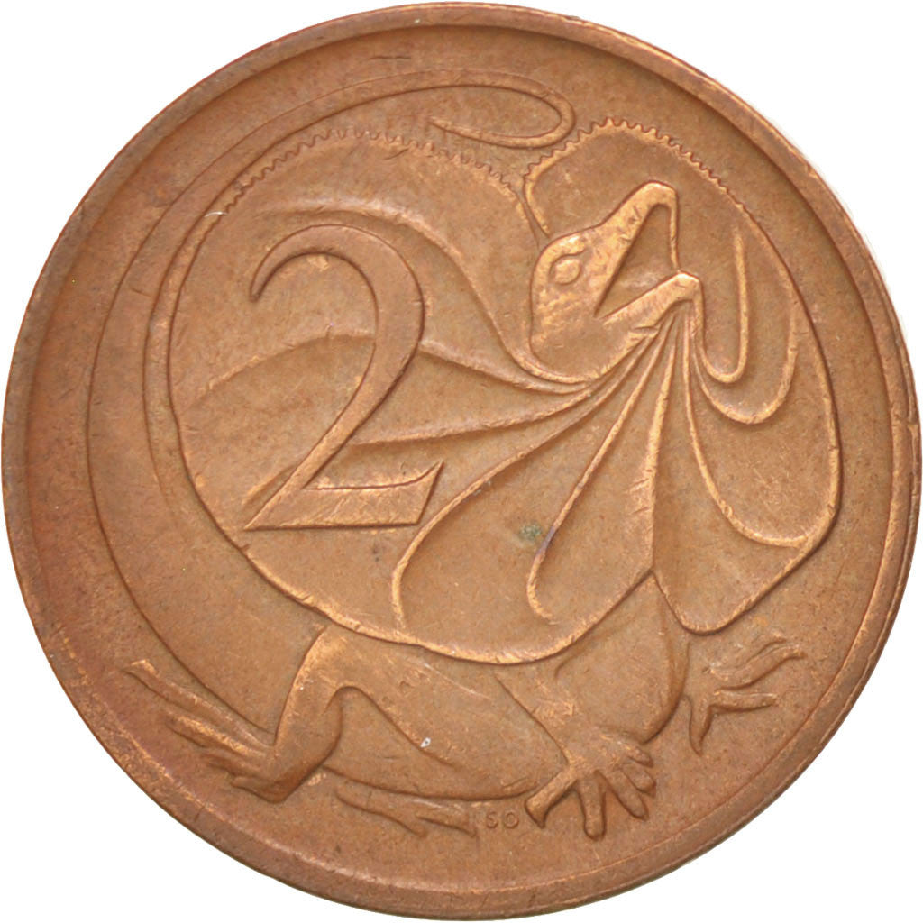 Coin, Australia, Elizabeth II, 2 Cents, 1974, EF(40-45), Bronze, KM:63