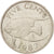 Munten, Bermuda, Elizabeth II, 5 Cents, 1987, ZF+, Copper-nickel, KM:45