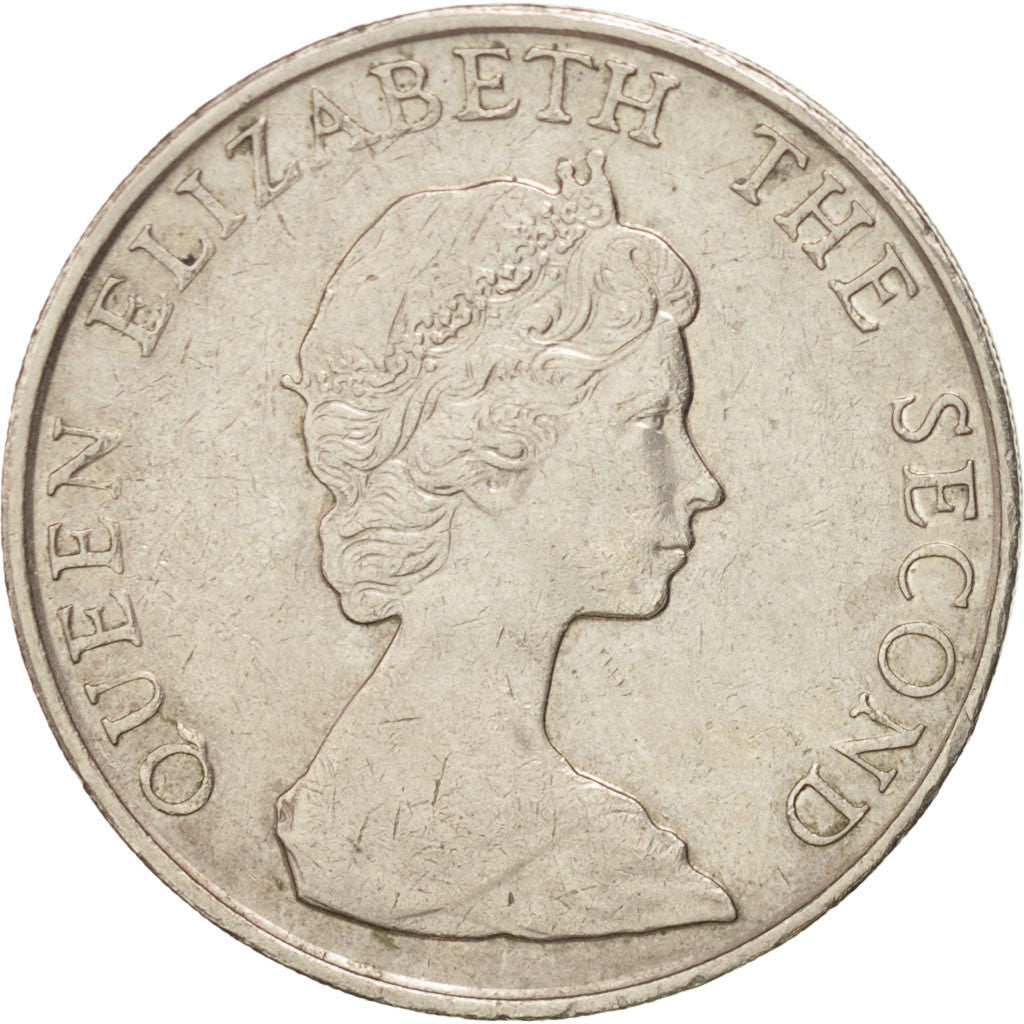 Coin, Hong Kong, Elizabeth II, 5 Dollars, 1980, AU(55-58), Copper-nickel, KM:46