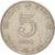 Moneta, Hong Kong, Elizabeth II, 5 Dollars, 1980, AU(55-58), Miedź-Nikiel