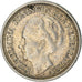 Moneda, Países Bajos, Wilhelmina I, 10 Cents, 1938, MBC+, Plata, KM:163