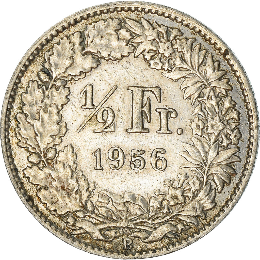 Monnaie, Suisse, 1/2 Franc, 1956, Bern, SUP, Argent, KM:23
