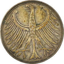 Coin, GERMANY - FEDERAL REPUBLIC, 5 Mark, 1951, Munich, VF(30-35), Silver
