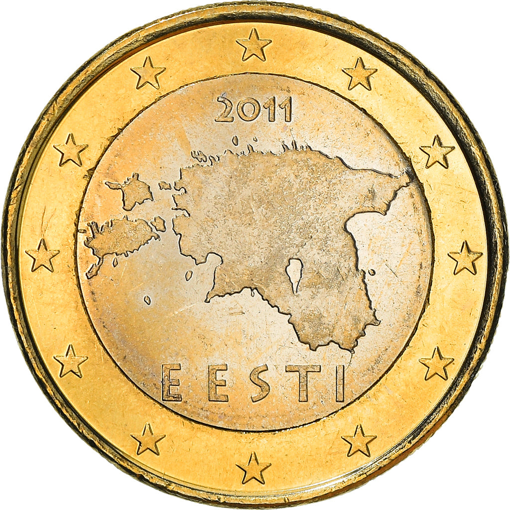 Estonia, Euro, 2011, Vantaa, BB+, Bi-metallico, KM:67