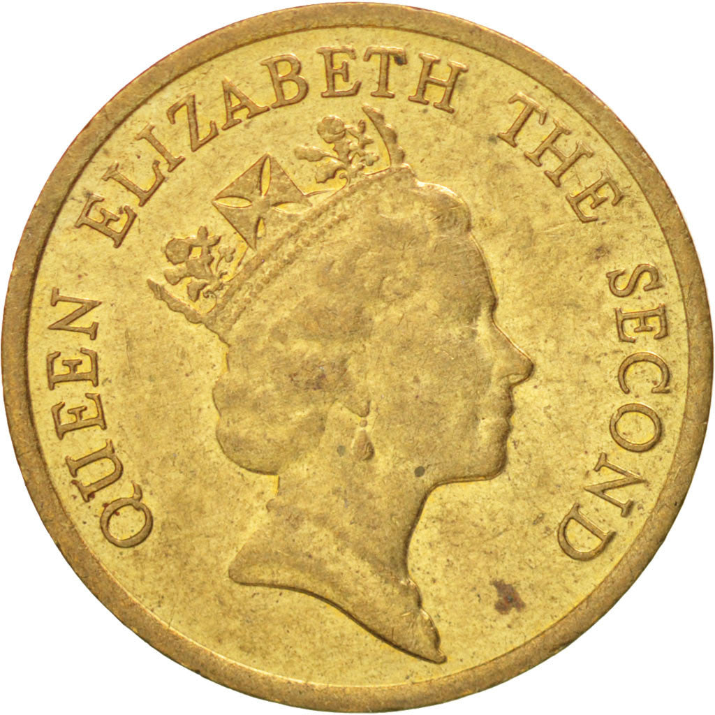 Monnaie, Hong Kong, Elizabeth II, 10 Cents, 1989, SUP, Nickel-brass, KM:55