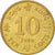 Moneta, Hong Kong, Elizabeth II, 10 Cents, 1989, AU(55-58), Mosiądz niklowy