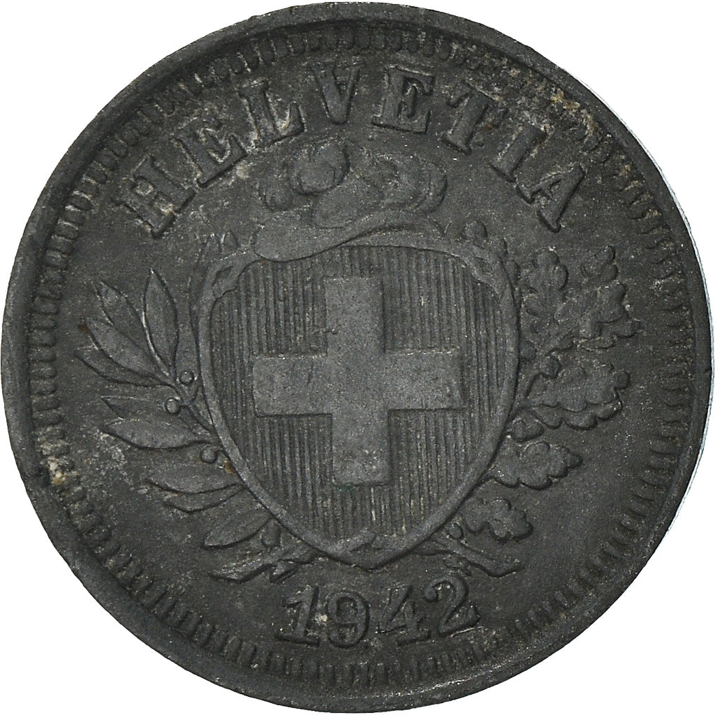 Münze, Schweiz, Rappen, 1942, Bern, SS, Zinc, KM:3a