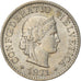 Münze, Schweiz, 5 Rappen, 1971, Bern, SS+, Copper-nickel, KM:26