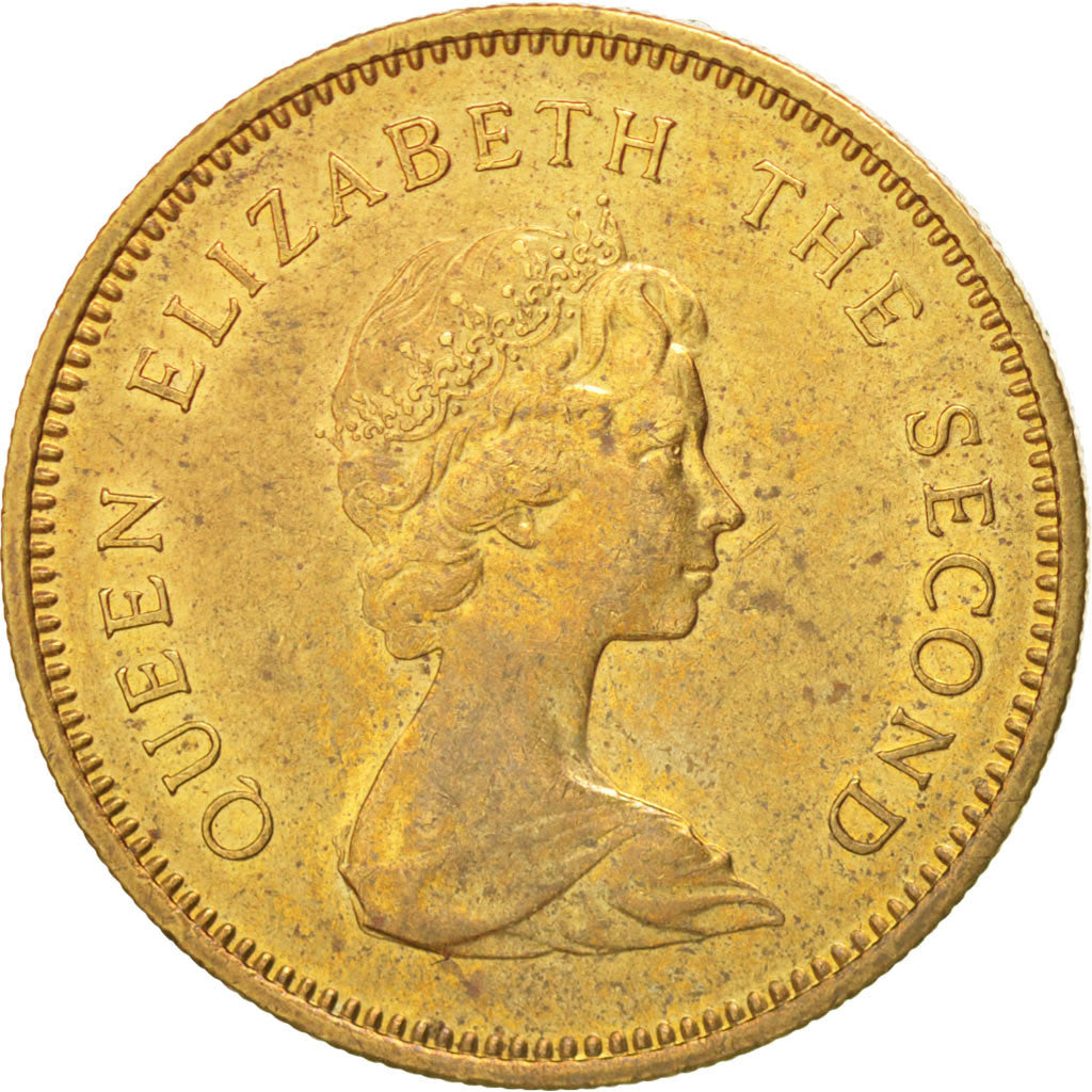Moneta, Hong Kong, Elizabeth II, 50 Cents, 1980, SPL-, Nichel-ottone, KM:41