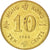 Coin, Hong Kong, Elizabeth II, 10 Cents, 1984, AU(55-58), Nickel-brass, KM:49
