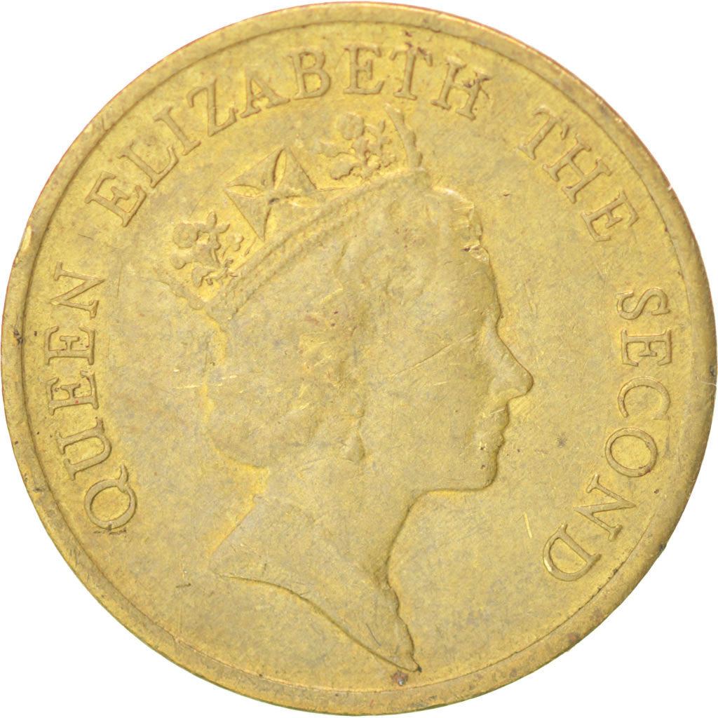 Monnaie, Hong Kong, Elizabeth II, 10 Cents, 1985, TTB+, Nickel-brass, KM:55