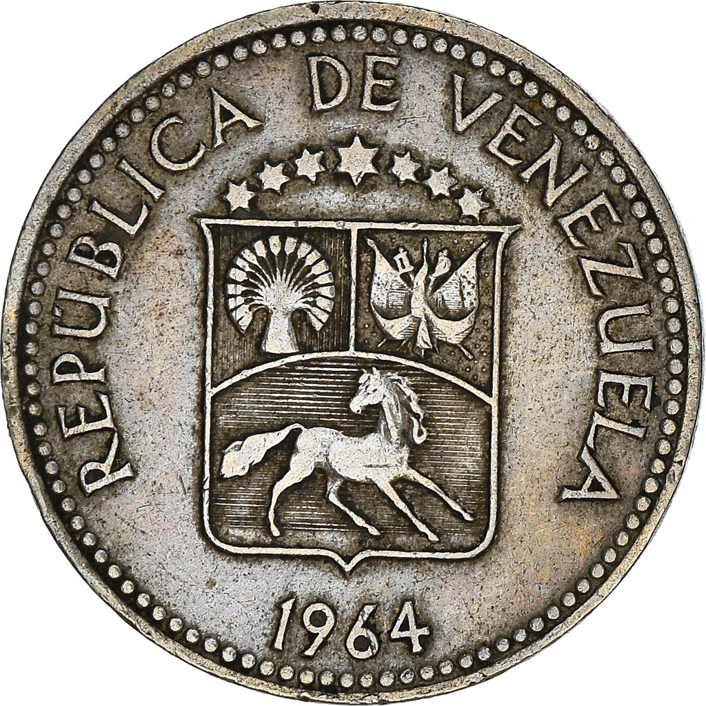 Monnaie, Venezuela, 5 Centimos, 1964, Madrid, Vereinigte Deutsche Metallwerke
