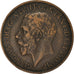 Münze, Großbritannien, George V, 1/2 Penny, 1917, S+, Bronze, KM:809
