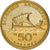 Münze, Griechenland, 50 Drachmes, 1988, S+, Aluminum-Bronze, KM:147