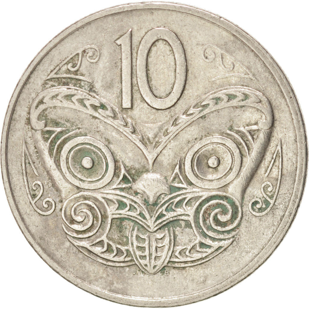 Monnaie, Nouvelle-Zélande, Elizabeth II, 10 Cents, 1980, TTB, Copper-nickel