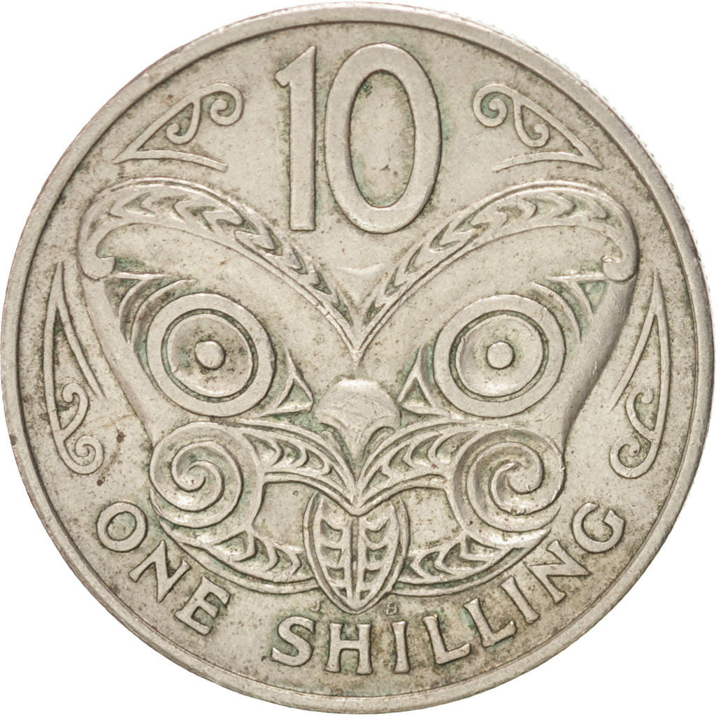 Coin, New Zealand, Elizabeth II, 10 Cents, 1967, EF(40-45), Copper-nickel, KM:35