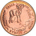 Cyprus, 5 Euro Cent, 2003, unofficial private coin, AU(55-58), Copper Plated
