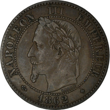 Coin, France, Napoleon III, Napoléon III, 2 Centimes, 1862, Strasbourg
