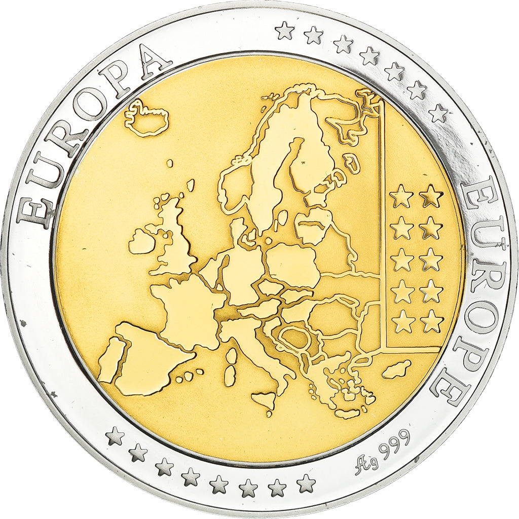 Monaco, Medal, Europe, Rainier III-Albert, 2003, MS(64), Silver