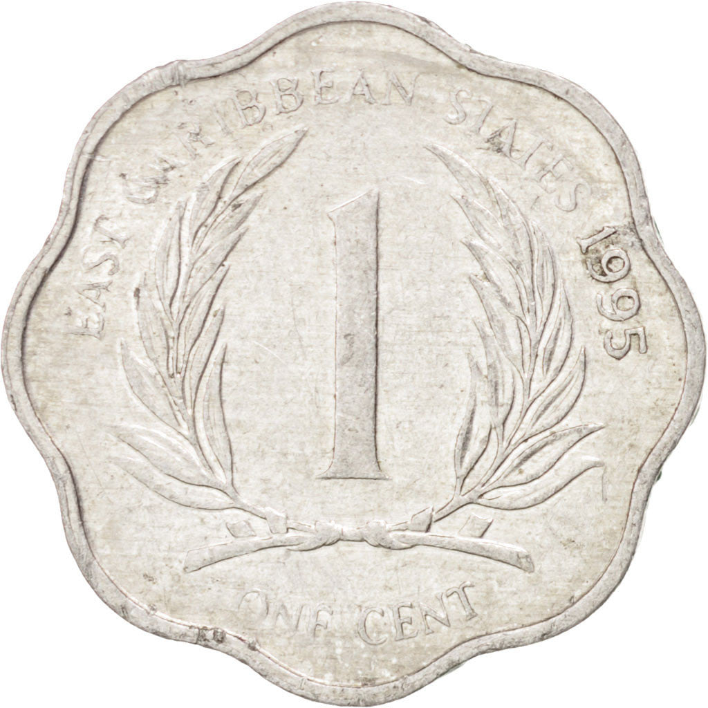 Coin, East Caribbean States, Elizabeth II, Cent, 1995, AU(50-53), Aluminum