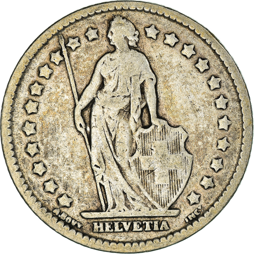 Coin, Switzerland, Franc, 1909, Bern, VF(20-25), Silver, KM:24