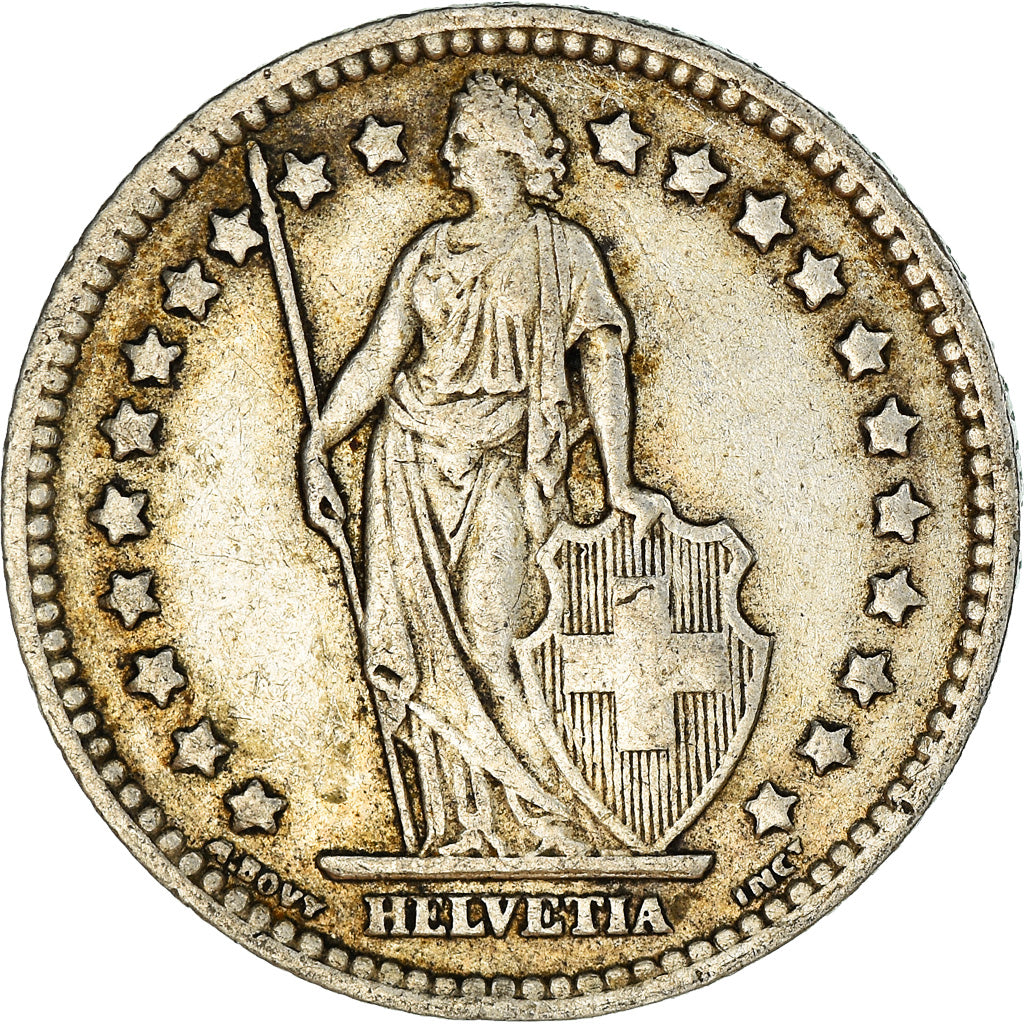 Coin, Switzerland, Franc, 1943, Bern, AU(50-53), Silver, KM:24