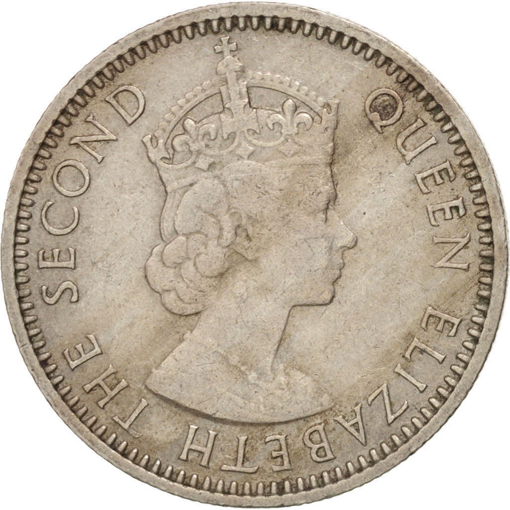 Coin, MALAYA & BRITISH BORNEO, 10 Cents, 1960, EF(40-45), Copper-nickel, KM:2
