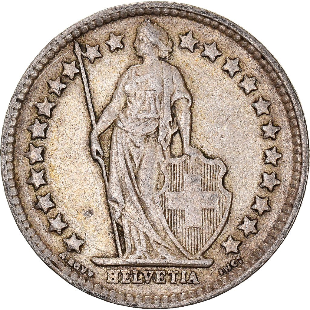 Coin, Switzerland, 1/2 Franc, 1940, Bern, EF(40-45), Silver, KM:23